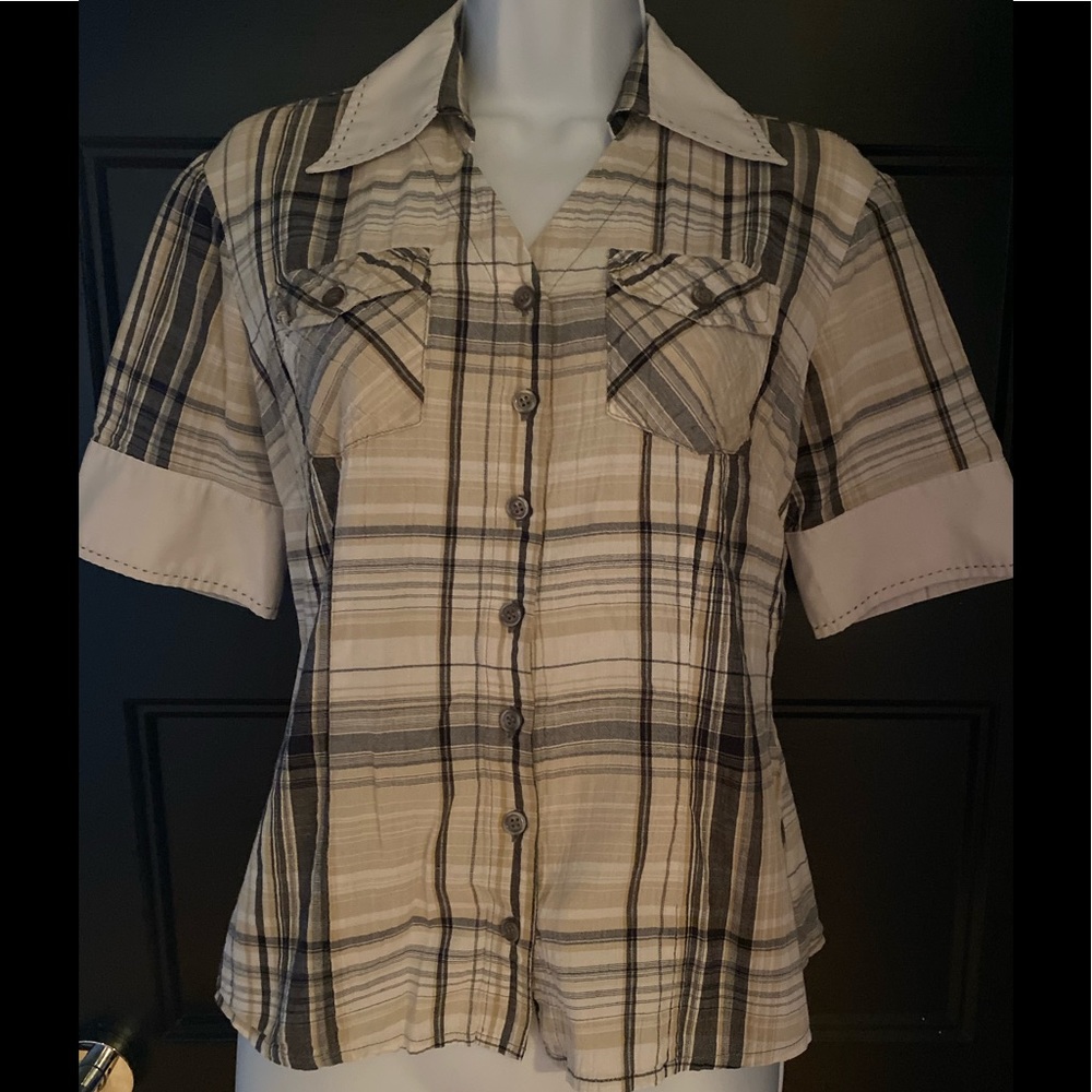 Casual Plaid Button Down